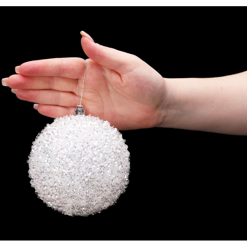 Christmas Concepts® Pack of 5-100mm Christmas Tree Baubles - Iridescent