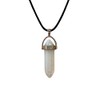 VIE VIE Double Point Pencil Pendant, Black String (Opalite)