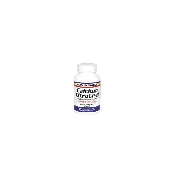 Windmill Comparables Calcium Citrate Plus Vitamin D Tablets Supplement 60