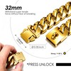 Heavy Duty Dog Collars for Large Dogs, 32mm Thick Cuban