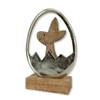 Wooden and Metal Easter Decoration Wood and Metal Easter Bunny