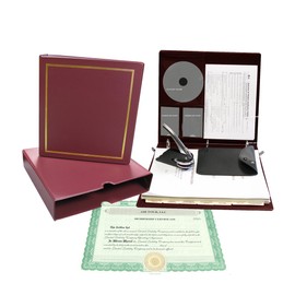Corpkit Customized Thriftkit Corporate Kit with Operating Agreement, Burgundy Binder, Slipcase, Limited Liability Seal, Membership Certificates with Transfer Ledger-(LLC)