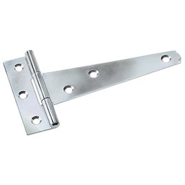 Merriway BH02021 Tee Hinge, Bright Zinc Plated 250 mm (10 inch) , Pack of 2 Piece