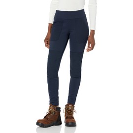 Carhartt Force - Leggings Ajustados de Peso Medio para Mujer, Marino, XL