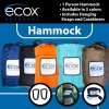 ecox Outdoors parachute Hammock Single with 2 Tree Straps, Portable