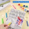 Aodaer 12 Pack Plastic Magnifying Glasses 6 Color Hand Held