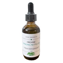 DASH ORGANICS Organic Rosemary and Nettle Hair & Scalp Oil - Natural Herbal Blend with Olive & Coconut Oil - 2oz Nourishing Oil for Hair, Beard & Skin Care