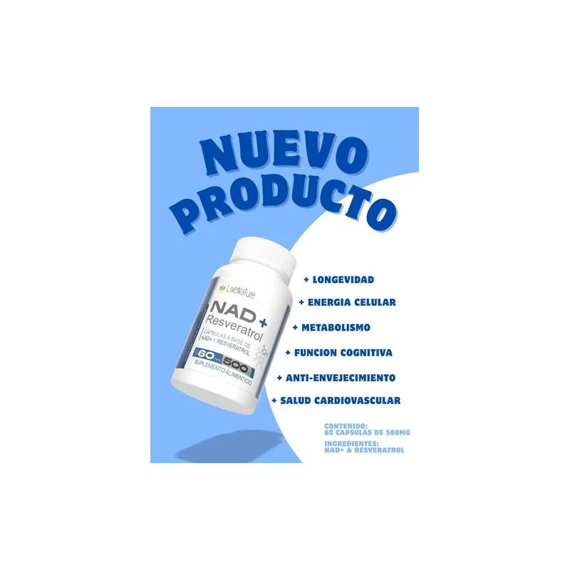 Nad Resveratrol - 60 Caps Live Nature