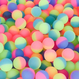 Hobby Monsters 144 Icy Ball Mini Hi-Bounce Balls 27mm (1") – Assorted Colors | Bulk Party Fav