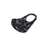 Komonee Face Mask Washable Reusable Black Paisley Dustproof Cloth Mouth