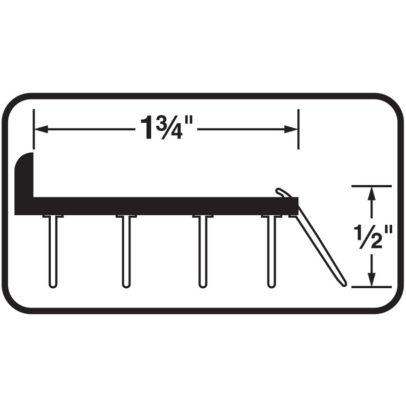 M-D Building Products 82586 36 in. Brown Vinyl Concealed Screw/Nail-on