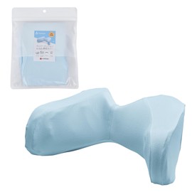 Nishikawa PG84330639 Keep Children's Lumbar Cushion, Waist Cushion, Dedicated Cover, For 15.0 x 7.9 x 7.1 inches (38 x 20 x 18 cm), Washable, Perfect Fit, Soft Knit, Easy Installation, Light Blue