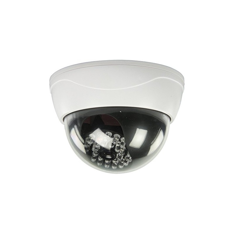 Konig Dummy Cctv Dome Camera With Ir Leds That Light
