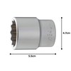 Tone Socket (12 Angles) 6D-34 Insertion Angle 0.7 inch (19.0