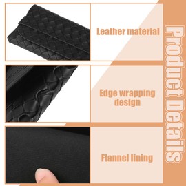 Pack of 2 Fashion Sunglasses Case, Glasses Case, Sunglasses, Soft Case, Leather Sunglasses Pouch Glasses Case, for Sunglasses, PU Leather, Unisex