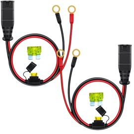 (2-Pack) GC002 X-Connect M6 (1/4") XL Eyelet Terminal Kit – Anti-Corrosion Battery Charger Cable for NOCO Genius Series, Smart Batteries & Trickle Chargers