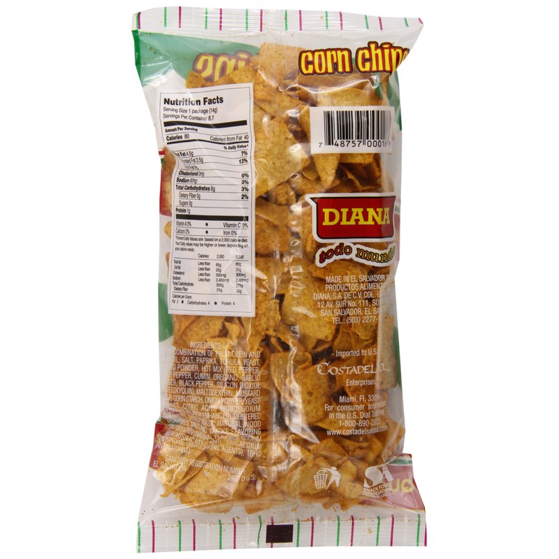 Diana Hot Corn Chips, Small, 4.30 Ounce (Pack of 24)