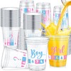 Fuyoooo Gender Reveal Party Plastic Cup 16 Oz Gender Reveal