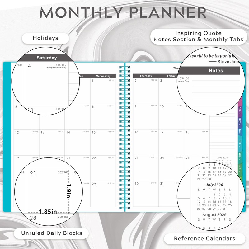 2026-2029 Monthly Planner/Calendar - 3 Year Monthly Planner 2026-2029, Jul.2026