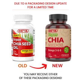 Deva Vegan Chia Seed Oil – 1000 mg 90 Vcap
