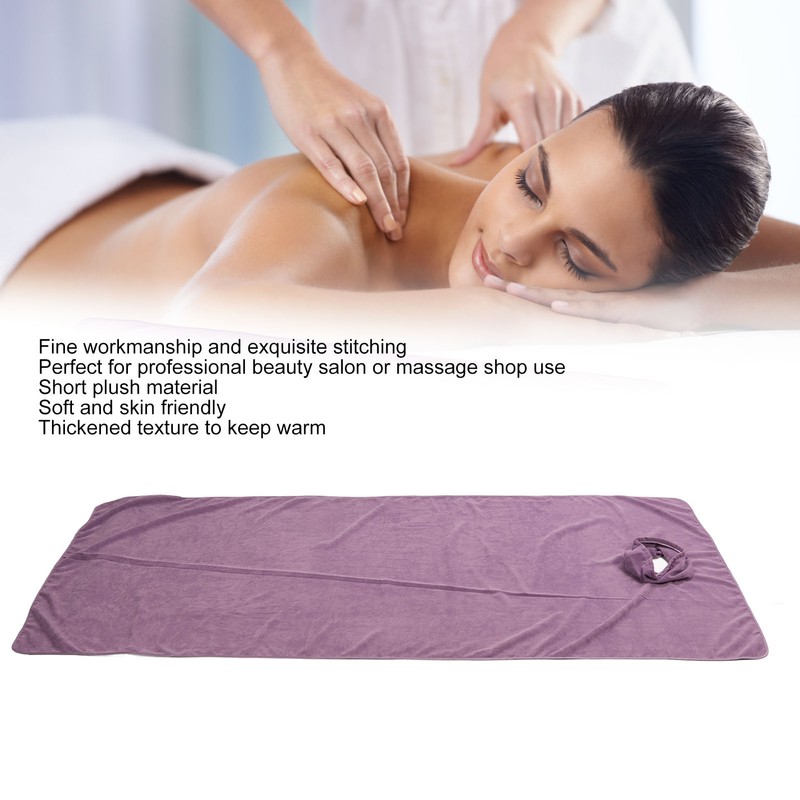 Beauty Salon Bed Cover Sheet Short Plush Keep Warm Thickened