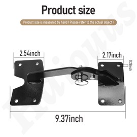 Heavy Duty Lid Hinge with Quick Release & Hardware Compatible with UDS 55 Gallon Ugly Drum Smokers (Black)