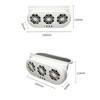3-Fan Car Exhaust Fan USB Air Circulation Fan Ventilator Silent