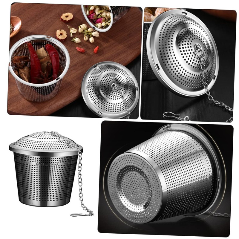CAXUSD Stainless Steel Tea Strainer Ball Large Mesh Filter for