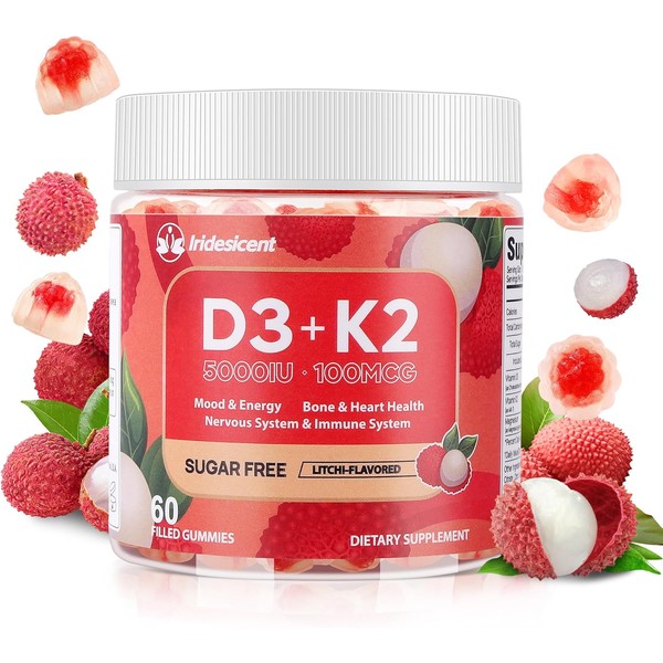 Vitamin D3 K2 Gummies w/Magnesium | 60 Count | 5,000