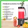 MODAIS Portable USB Rechargeable Blender for Smoothies and Shakes