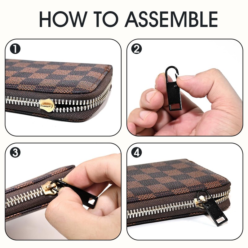 8 PCS Zipper Handle Mend Fixer Tab Metal Zipper Pull