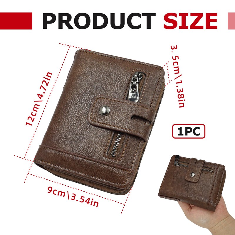 TIANXUAN Mens Wallet with Chain RFID Blocking Men's Genuine Leather