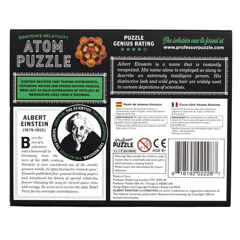 The Einstein Collection Atom Puzzle - 2 Part disentanglement &