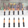 10Pcs Triangle Screwdriver Set, 50mm Length 1/4 Inch Hex Shank