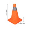 2 Set 30cm Traffic Cones Foldable Reflective Strips Road Safety