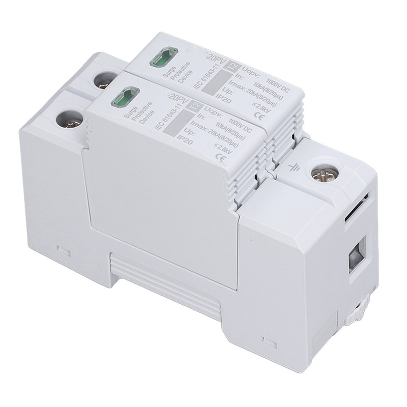 DC Solar PV Surge Protector 2P 10 To 20KA 35mm