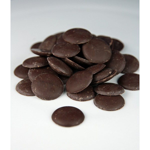 Dark Brown Cocoa Butter Chocolate Wafers Unrefined Food Grade Raw Fresh Pure Natural 48 oz, 3 LB