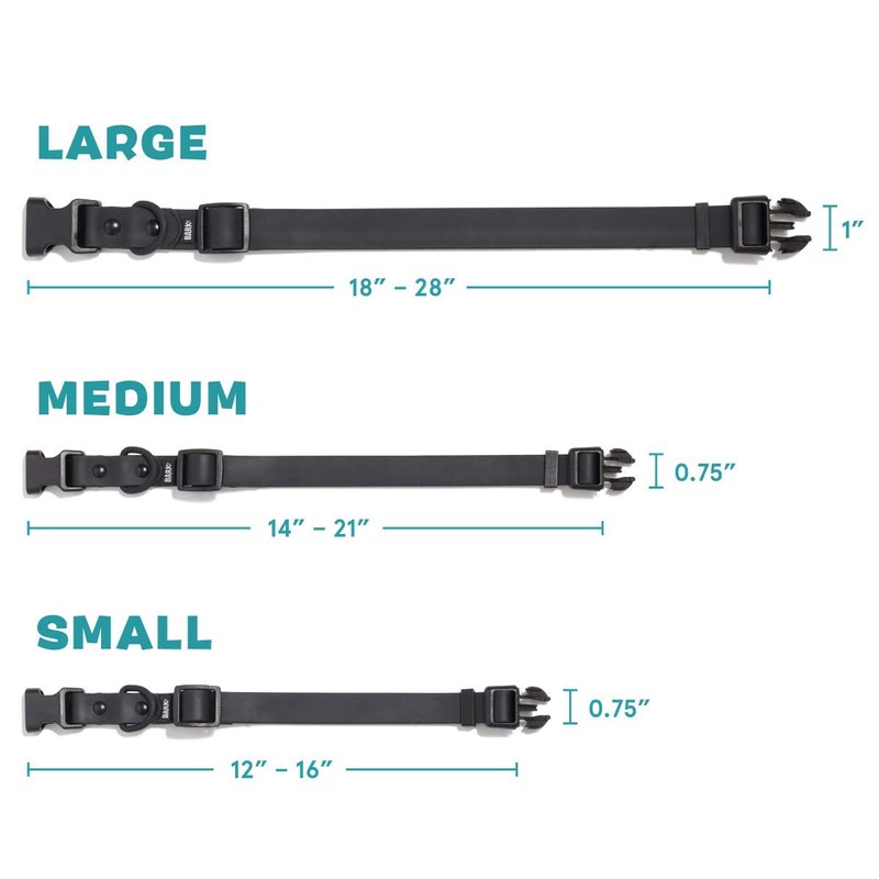 BarkBox Customizable Dog Collar (Small, Black)