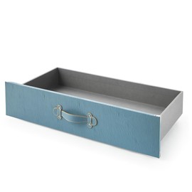 Texture® Brand - Rolling Under Bed Storage Drawer - Weathered Smoke Blue