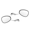 Pair 8mm 10mm Motorcycle Rearview Side Mirror Adjustable Angle Retro