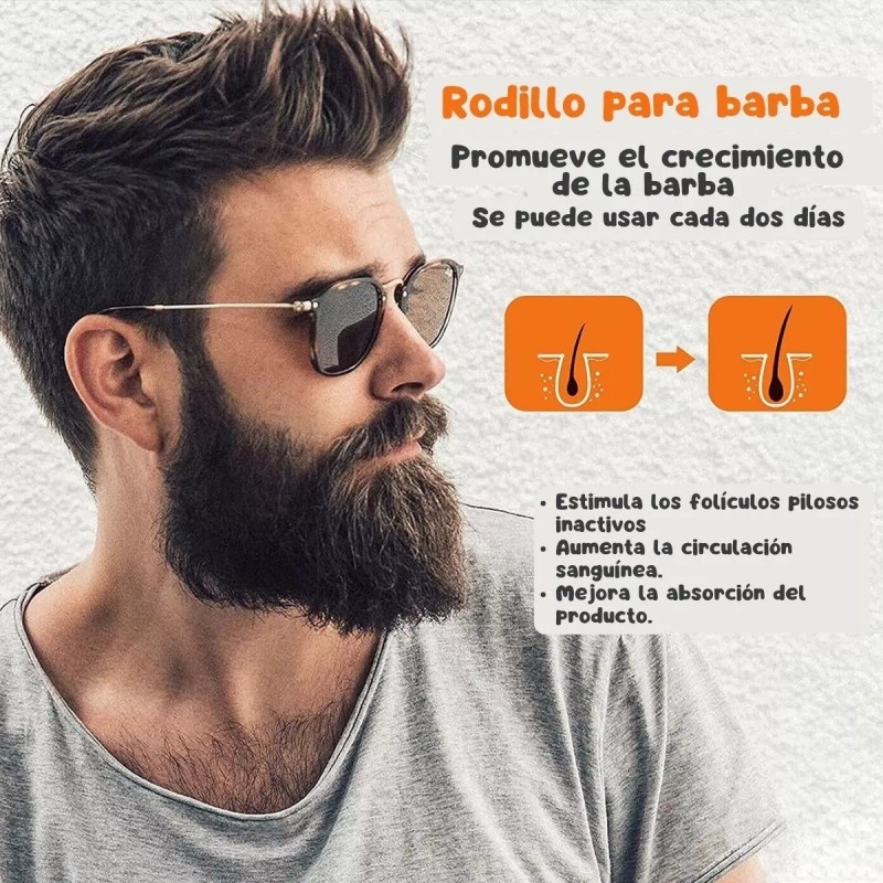 Veraly Rodillo Micro Agujas Dermaroller Crecimiento Pelo Barba F