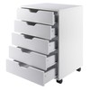 Winsome 10519 Halifax 5-Drawer Composite Wood Cabinet, White