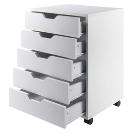Winsome 10519 Halifax 5-Drawer Composite Wood Cabinet, White