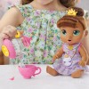 Baby Alive Bubbly Tea Party Sophia Sparkle Doll Brown Hair