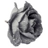 BWG Clip On Graphite Grey Rose Flower Christmas Tree Decorations