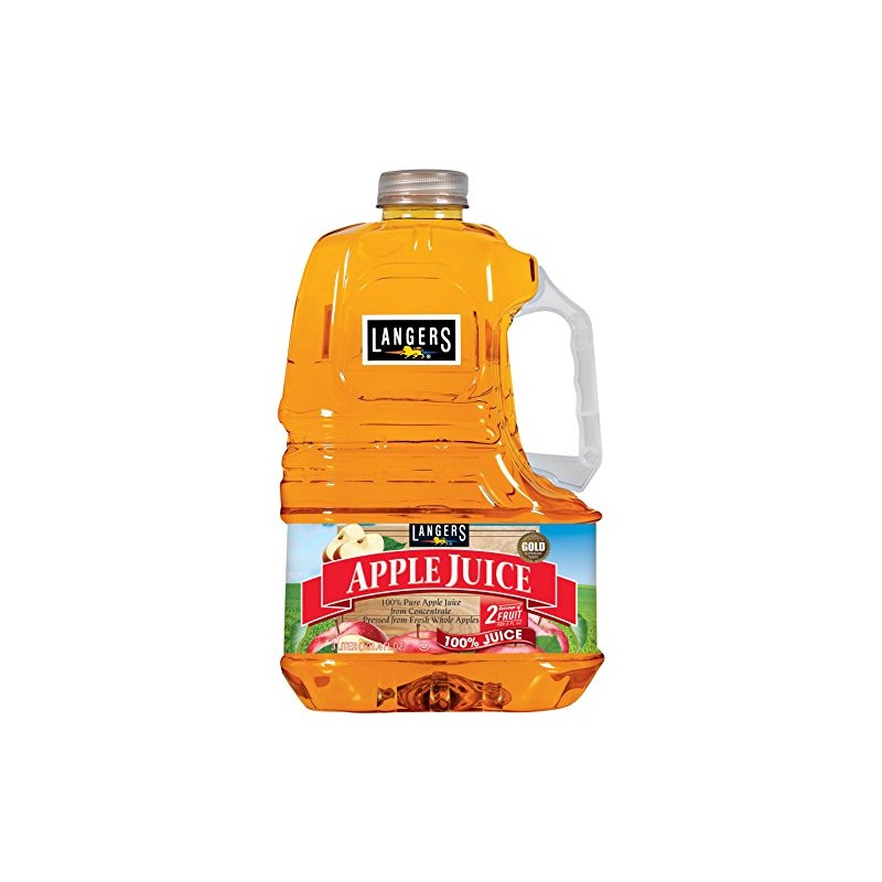 Langers 100% Juice, Apple, 101.4 Fl Oz (Pack of 4)
