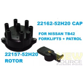 Aftermarket FOR NISSAN FORKLIFT TB42 TUNE UP KIT  22162-52H20 CAP + 22157-52H20 ROTOR