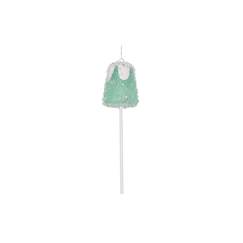 Vickerman 10" Green Gumdrop Lollipop Ornament, 3 per Bag.