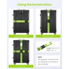 4 Pack Luggage Straps with Combination Lock and Name ID