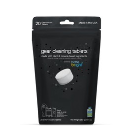 Gear Cleaning Tablets by Bottle Bright - EPA Safer Choice Certified - Hydration Reservoir, Large Container & Water Storage System Cleaner - 20 Tab Pack